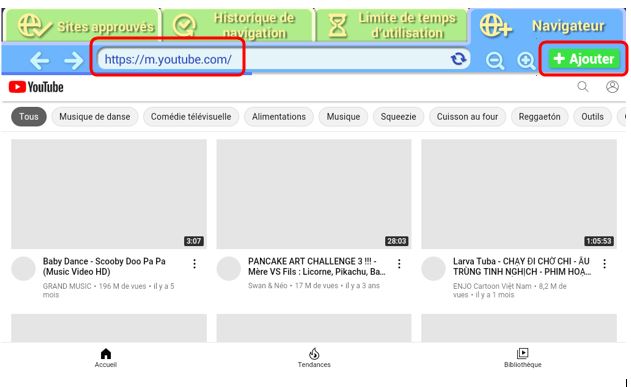 Contrôles Parentaux - Rajouter YouTube.JPG